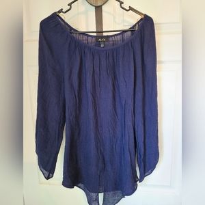 (492) ALYX Woman's Blouse, Size: XL Color: Blue